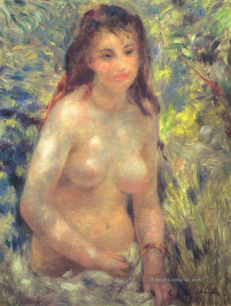Studie Torso Sonnenlicht Wirkung Pierre Auguste Renoir Ölgemälde